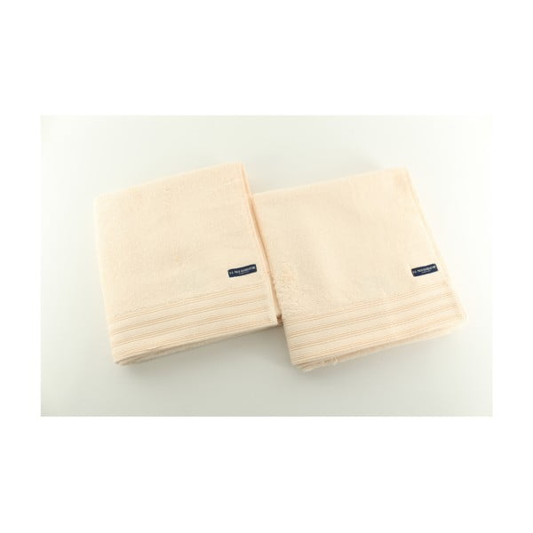 Komplet 2 ręczników Towel US Polo Hand Yellow, 50x100