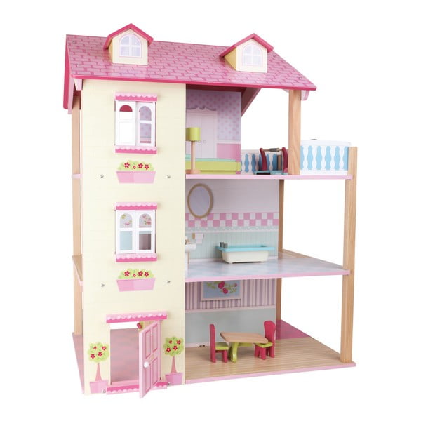 Drewniany dom dla lalek Legler Dolls
