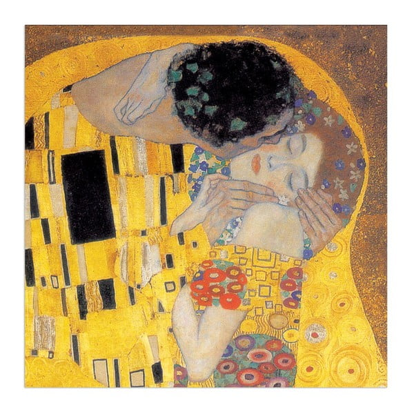 Obraz Gustav Klimt - Pocałunek (fragment), 30x30 cm
