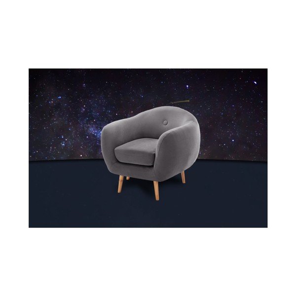 Ciemnoszary fotel Scandi by Stella Cadente Maison-image-3