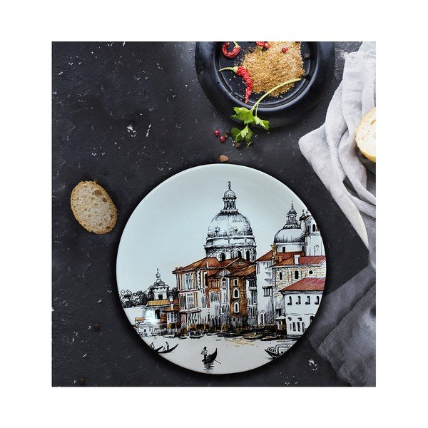 Talerz ceramiczny Keramika City, ⌀ 25 cm-image-1