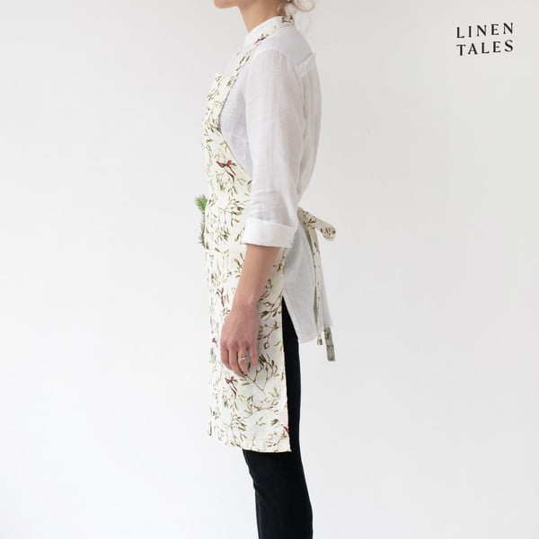 Lniany fartuch ze świątecznym motywem – Linen Tales-image-1
