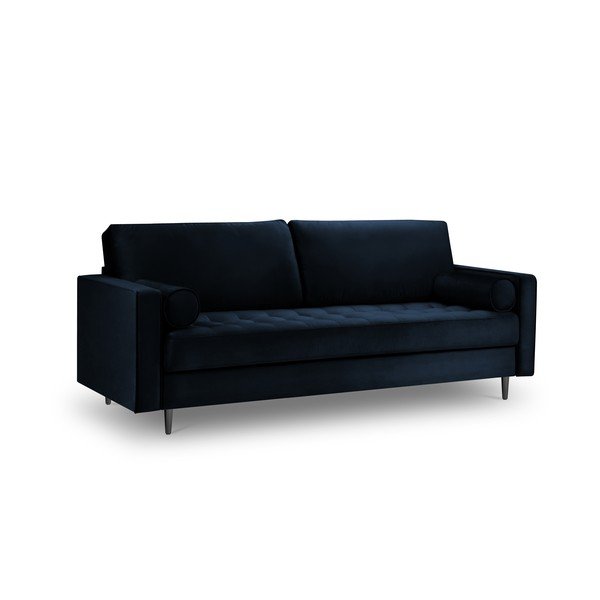 Niebieska aksamitna sofa Milo Casa Santo, 219 cm-image-3