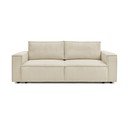 Beżowa sztruksowa rozkładana sofa 245 cm Nihad – Bobochic Paris