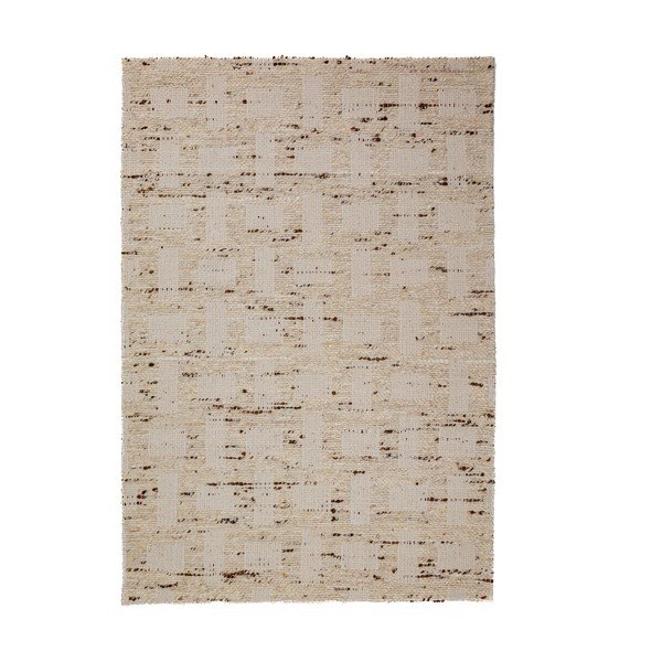 Dywan z mieszanki wełny tkany ręcznie w naturalnym kolorze 140x200 cm Rova Blend – Flair Rugs
