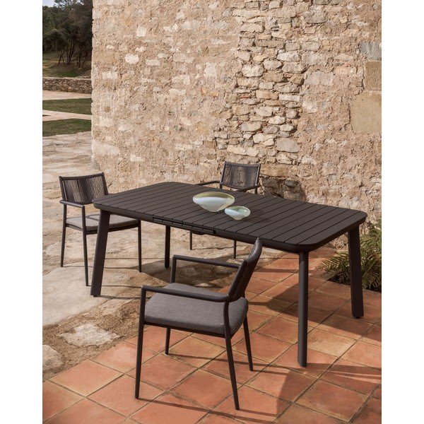 Metalowy stół ogrodowy 100x185 cm Izola – Kave Home-image-2