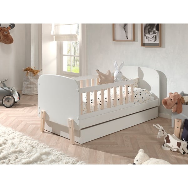 Biała szuflada pod łóżko dziecięce 70x140 cm Kiddy – Vipack-image-1