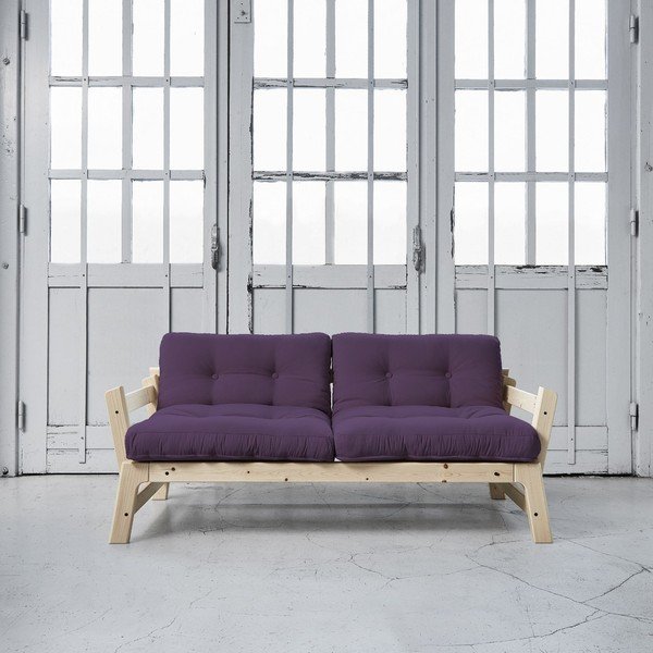 Sofa rozkładana Karup Step Natural/Purple-image-1