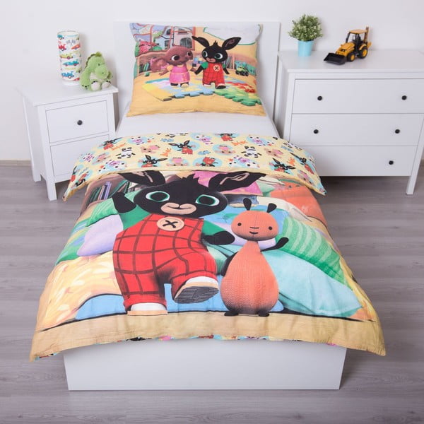 Bawełniana dziecięca pościel jednoosobowa 140x200 cm Bing – Jerry Fabrics-image-2