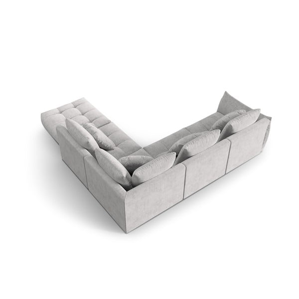 Jasnoszary narożnik (prawostronny/w kształcie litery L) Bloom – Micadoni Home-image-3