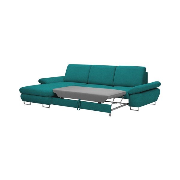 Turkusowa rozkładany narożnik lewostronny Windsor & Co Sofas Pi-image-3