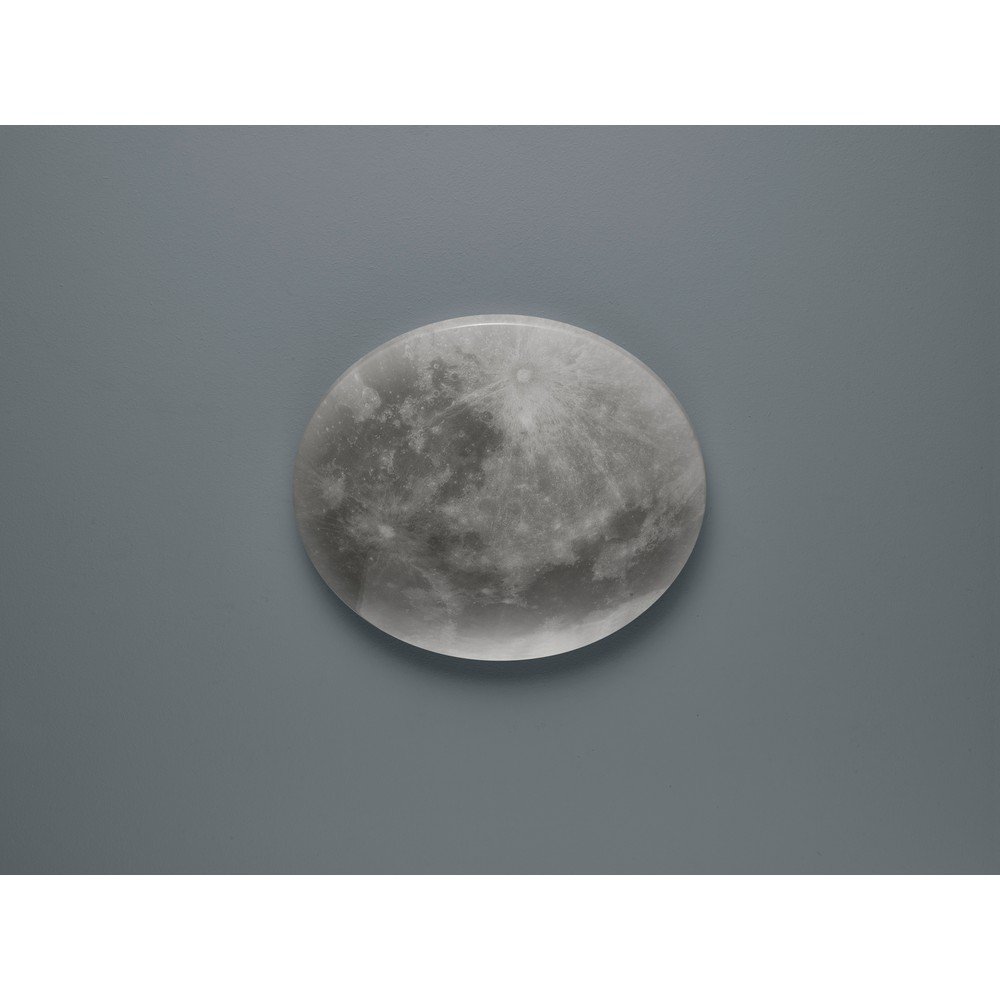 Jasnoszara dziecięca lampa sufitowa LED z kloszem ze szkła akrylowego ø 40 cm Lunar – Trio (zdjęcie 3)