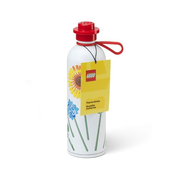 Czerwony/biały metalowy termos dla dzieci 560 ml Botanicals – LEGO®-image-1