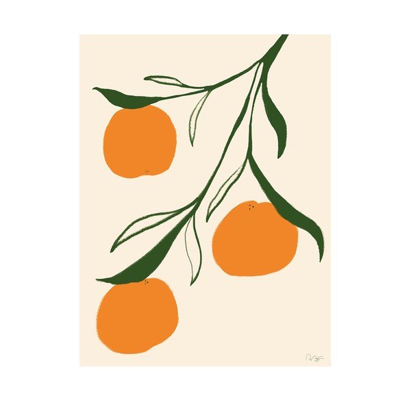 Plakat 30x40 cm Orange – Anna Mörner – The Poster Club