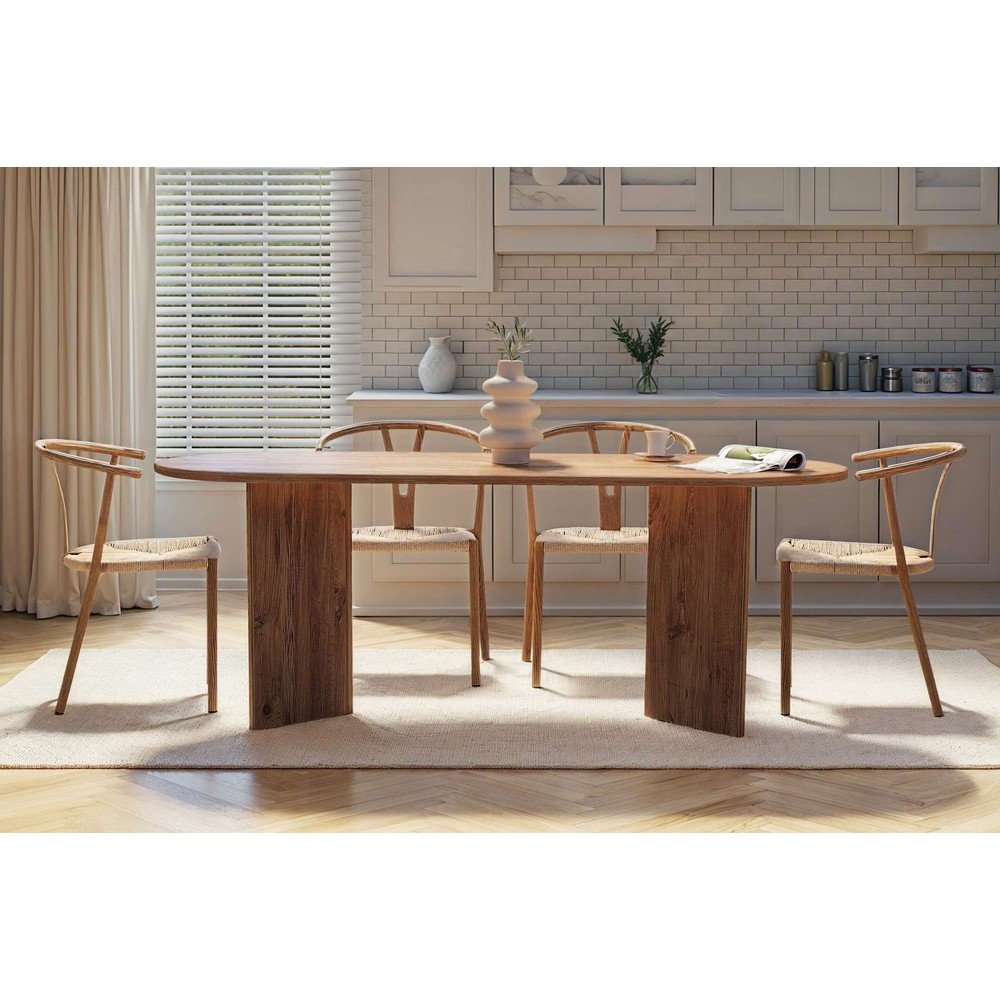 Stół w dekorze sosny 90x200 cm Sabella – Kalune Design (zdjęcie 7)