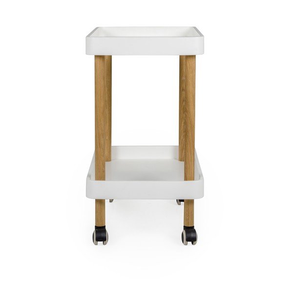 Biały barek na kółkach Tenzo Wagon Oak-image-2