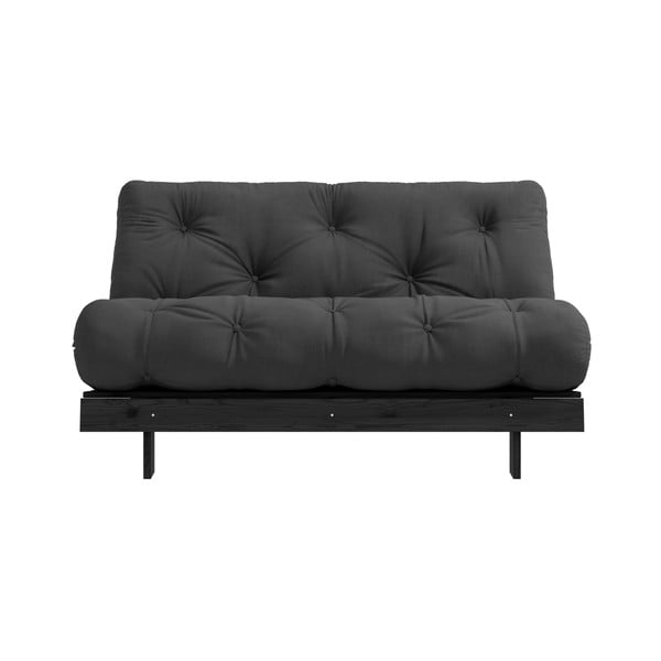 Sofa rozkładana z ciemnoszarym obiciem Karup Design Roots Black/Dark Grey-image-3