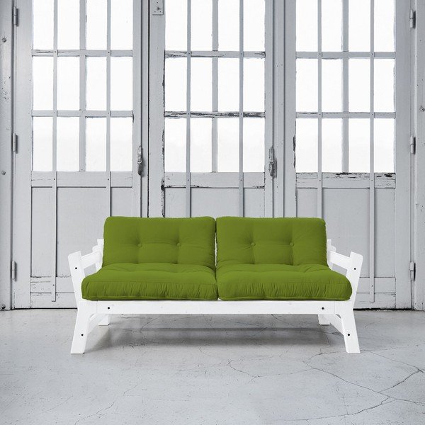 Sofa rozkładana Karup Step White/Lime-image-1