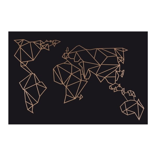 Metalowa dekoracja ścienna w kolorze miedzi Homemania Decor World-image-2