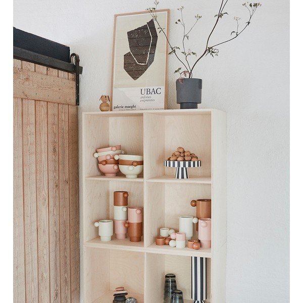 Jasnoróżowa porcelanowa miska do serwowania Inka – OYOY Living Design-image-1