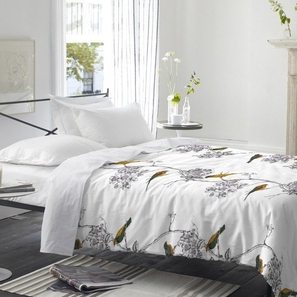 Zestaw 2 bawełnianych poszewek na poduszki Happy Friday Spring Bird, 50x75 cm-image-1