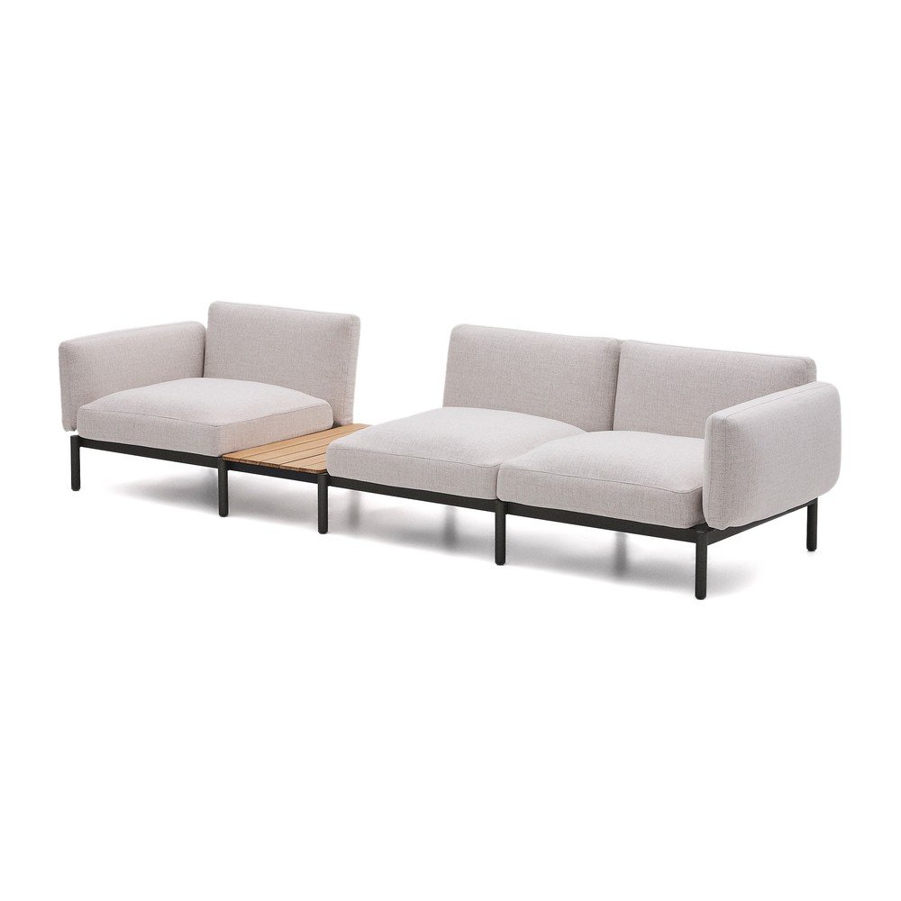 Beżowa tapicerowana sofa ogrodowa Sorells – Kave Home