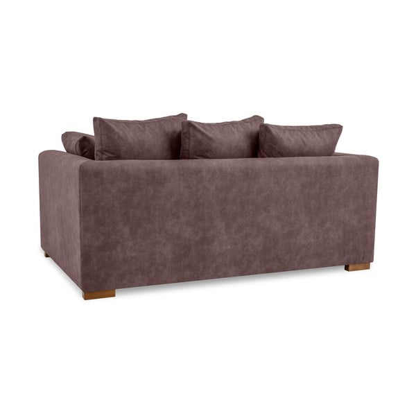 Ciemnobrązowa sofa z imitacji skóry 175 cm Hamburg – Scandic-image-3