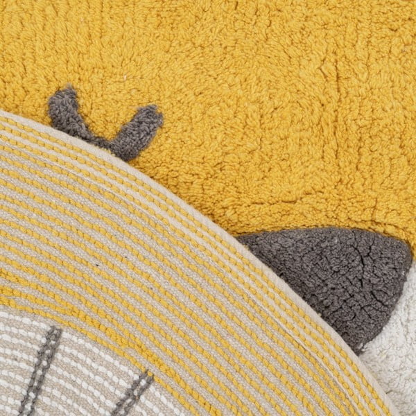 Bawełniany dywan dziecięcy w kolorze ochry ø 100 cm Lion – Ixia-image-4