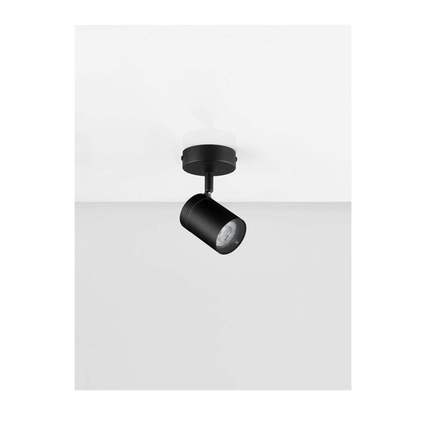 Metalowa lampa punktowa z elastyczną konstrukcją w kolorze matowej czerni 12x8 cm Alma – Nova Luce-image-2