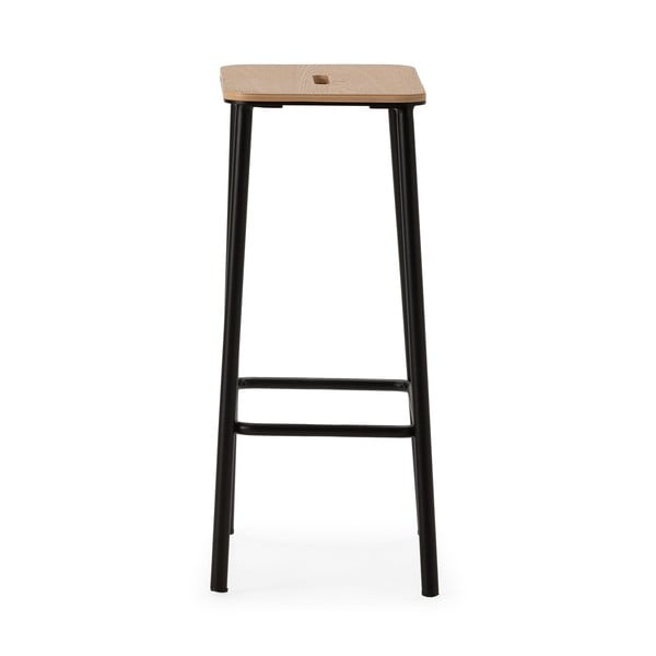 Czarne hokery zestaw 2 szt. (wysokość siedziska 65 cm) Abba – Marckeric-image-2