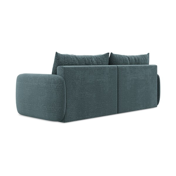 Turkusowa rozkładana/ze schowkiem sofa 238 cm Kalena – Makamii-image-3