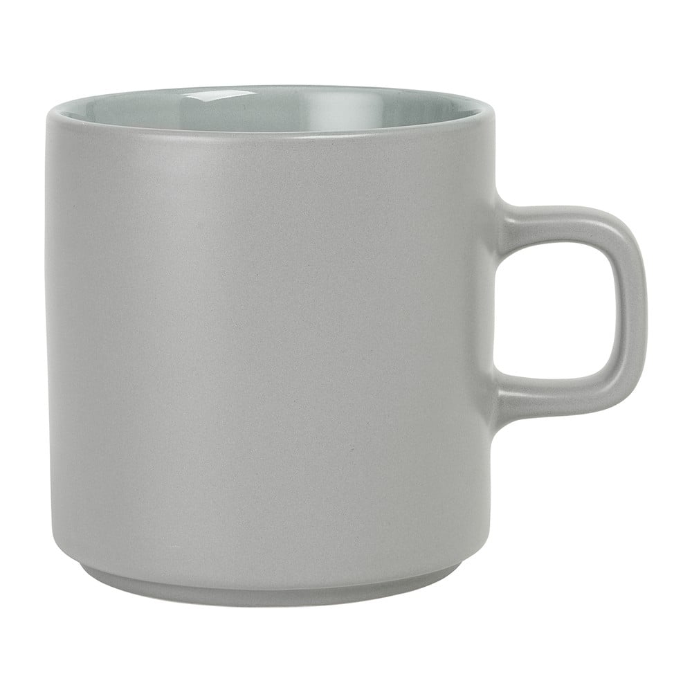 Szary ceramiczny kubek do herbaty Blomus Pilar, 250 ml