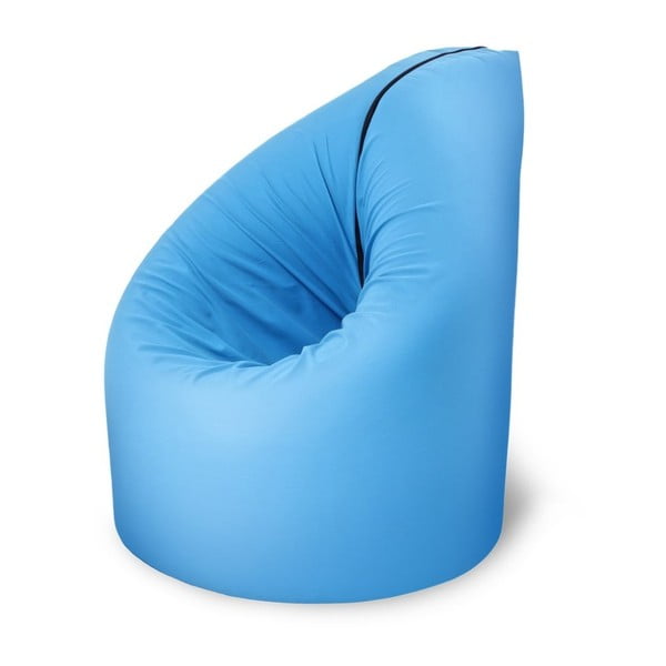 Niebieski fotel rozkładany Paq Bed