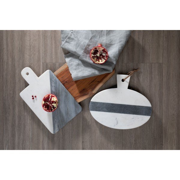 Biało-szara marmurowa deska do serwowania Premier Housewares Paddle-image-1