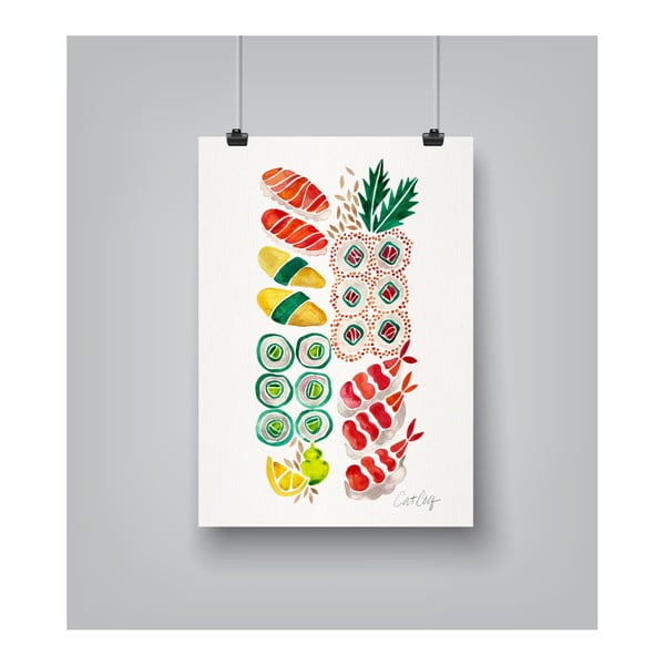 Plakat Americanflat Sushi by Cat Coquillette, 30x42 cm