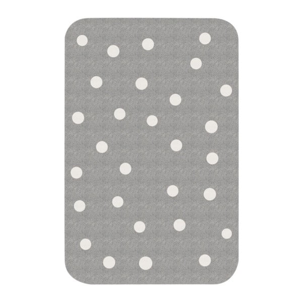 Szary dywan dziecięcy Zala Living Dots, 67x120 cm