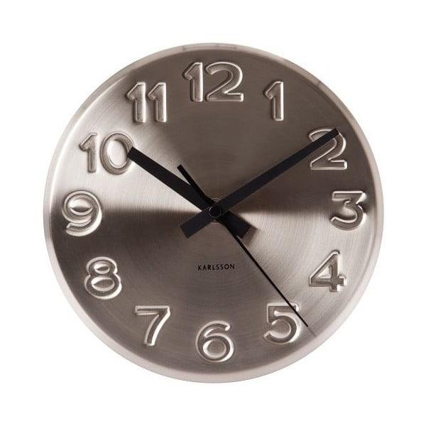 Zegar ścienny Present Time Bold Engraved