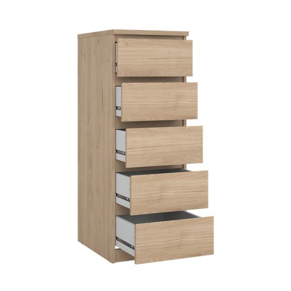 Komoda w dekorze dębu w naturalnym kolorze 40x111x50 cm Naia – Tvilum-image-4