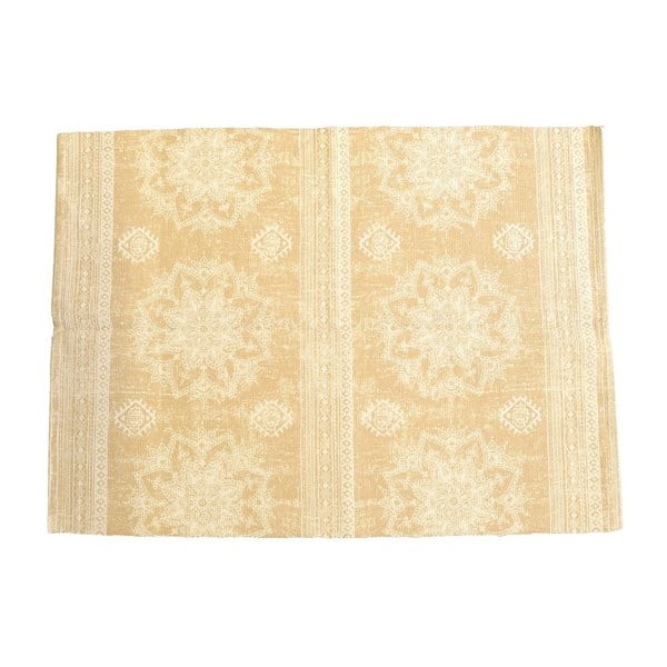 Beżowo-żółty dywan z domieszką bawełny
  Maiko Mandala, 50x80 cm