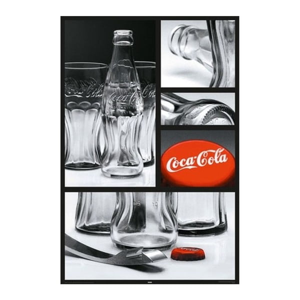 Plakat Coca Cola Glass, 61x91 cm