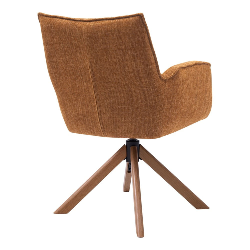 Pomarańczowe tapicerowane fotele jadalniane zestaw 2 szt. Marilla – Unique Furniture (zdjęcie 5)