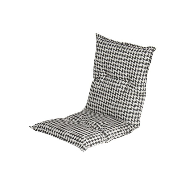 Czarno-biała poduszka na krzesło ogrodowe Hartman Poule, 100x50 cm