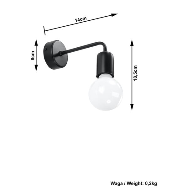 Czarny kinkiet Sollux Donato-image-2