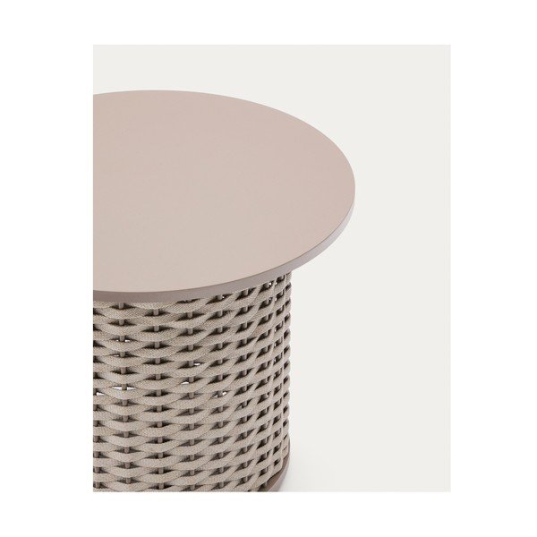 Metalowy okrągły stolik ogrodowy ø 50 cm Sedalis – Kave Home-image-4