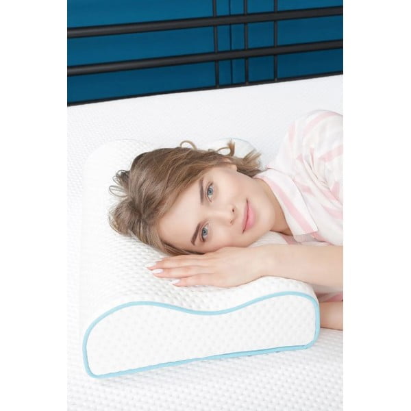 Poduszka ortopedyczna wypełniona pianką pamięciową 42x61,5 cm – Mila Home-image-3