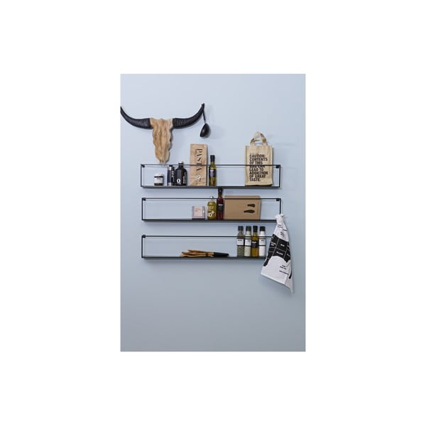 Czarna półka WOOOD Meert, dł. 100 cm-image-3