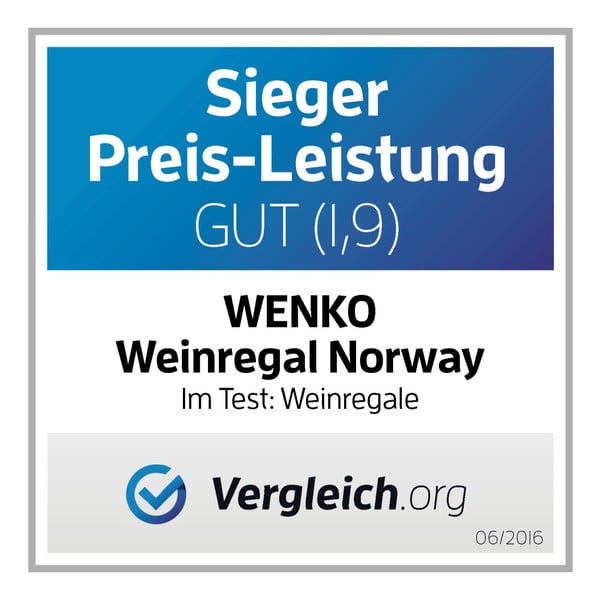 Stojak z drewna orzechowego na 12 butelek wina Wenko Norway-image-1