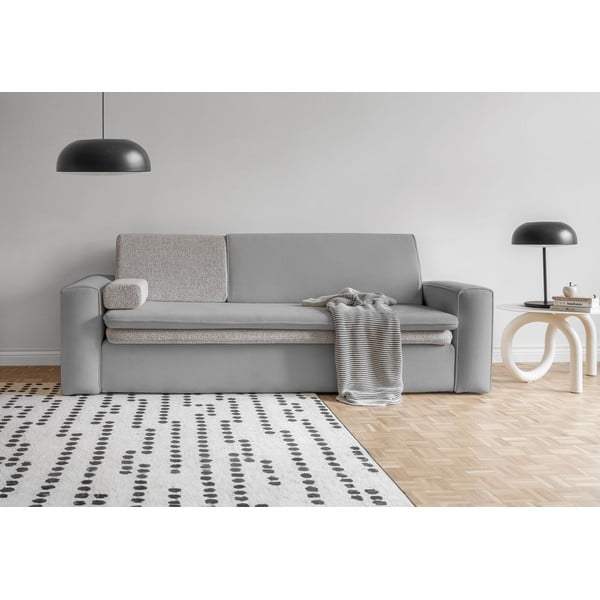 Jasnoszara rozkładana sofa 237 cm Wilson – Miuform-image-1