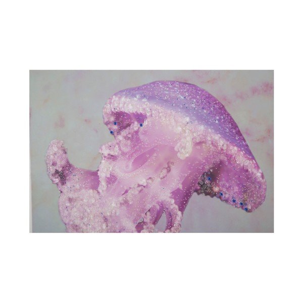 Ręcznie malowany obraz w ramie z drewna sosnowego Mauro Ferretti Medusa Purple, 80x120 cm-image-2