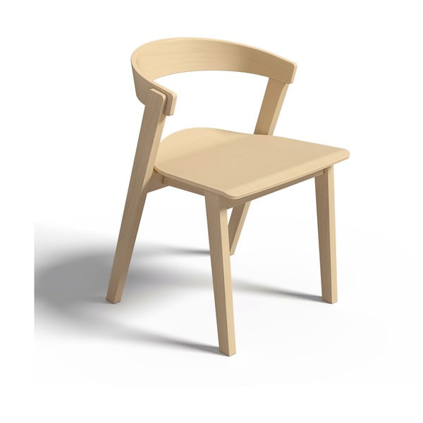 Krzesła z litego drewna bukowego zestaw 2 szt. Sand – TemaHome